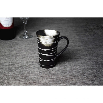 Nouvelle tasse de céramique en noir décoratif 2016 avec boîte individuelle